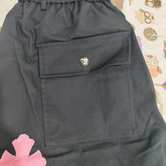 Chrome Hearts Signature Cross Patch Black Cargo Pants